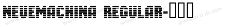 NeueMachina Regular字体转换